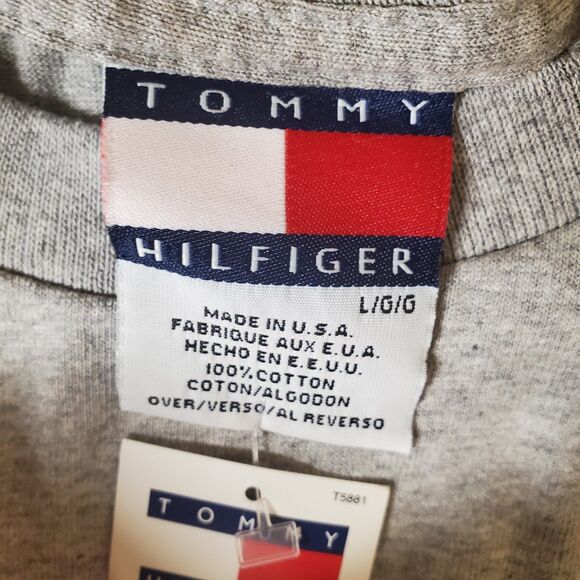 Tommy Hilfiger Mens Vintage 90s Y2K Tommy A to Z Graphic Cotton T-Shirt Sz Large - Picture 5 of 5